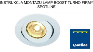 Instrukcja montażu oprawy Spotline Boost Turno