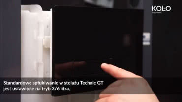 Ustawienie oszczędnego spłukiwania w stelażu KOŁO Technic GT