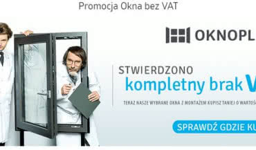 Promocja: Na wiosnę okna OKNOPLAST bez VAT