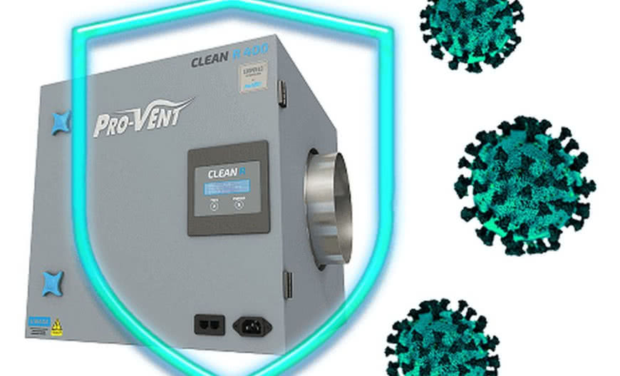 Oczyszczacz Pro-Vent Clean R w walce z koronawirusem