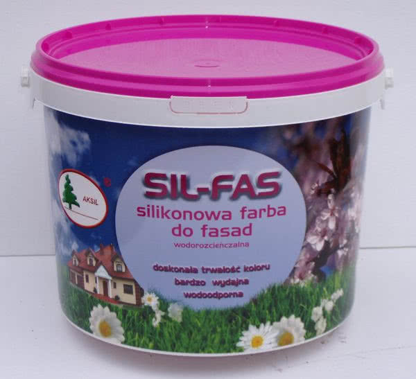 SIL-FAS - wodorozcieńczalna silikonowa farba do fasad